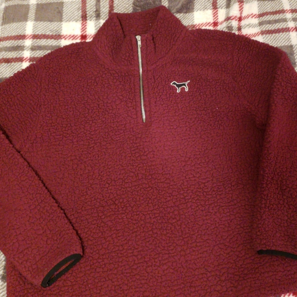 VS PINK sherpa pullover size large